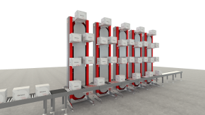 buffersysteem verticaal transporteur