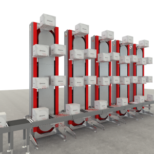 buffersysteem verticaal transporteur