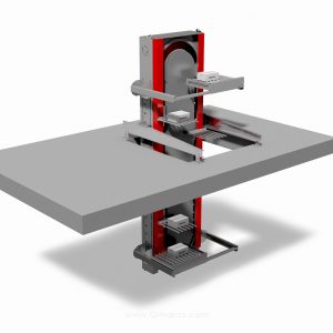 Hangende verticaal transporteur