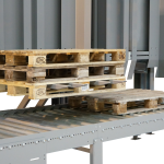 Qimarox Pallet Dispenser PD2 pallet dispenser stapelen of ontstapelen van lege pallets