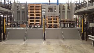 Pallet Dispenser PD2 pallet dispenser stapelen of ontstapelen van lege pallets