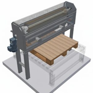 Automatische plaatsing van beschermvellen op pallets met de Sheetrunner SR4